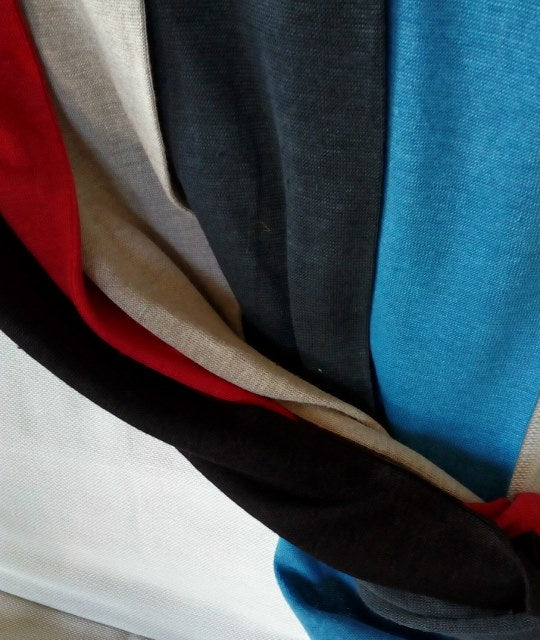 Everyday Indoor/Outdoor- Unisex Hemp Scarf- 5 Fab Colours