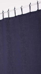 Hemp Shower Curtain - Purely Indigo Blue - W 90cm