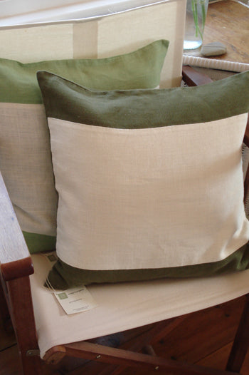 Striped Hemp Cushion Cover x 45cm - Various Choices